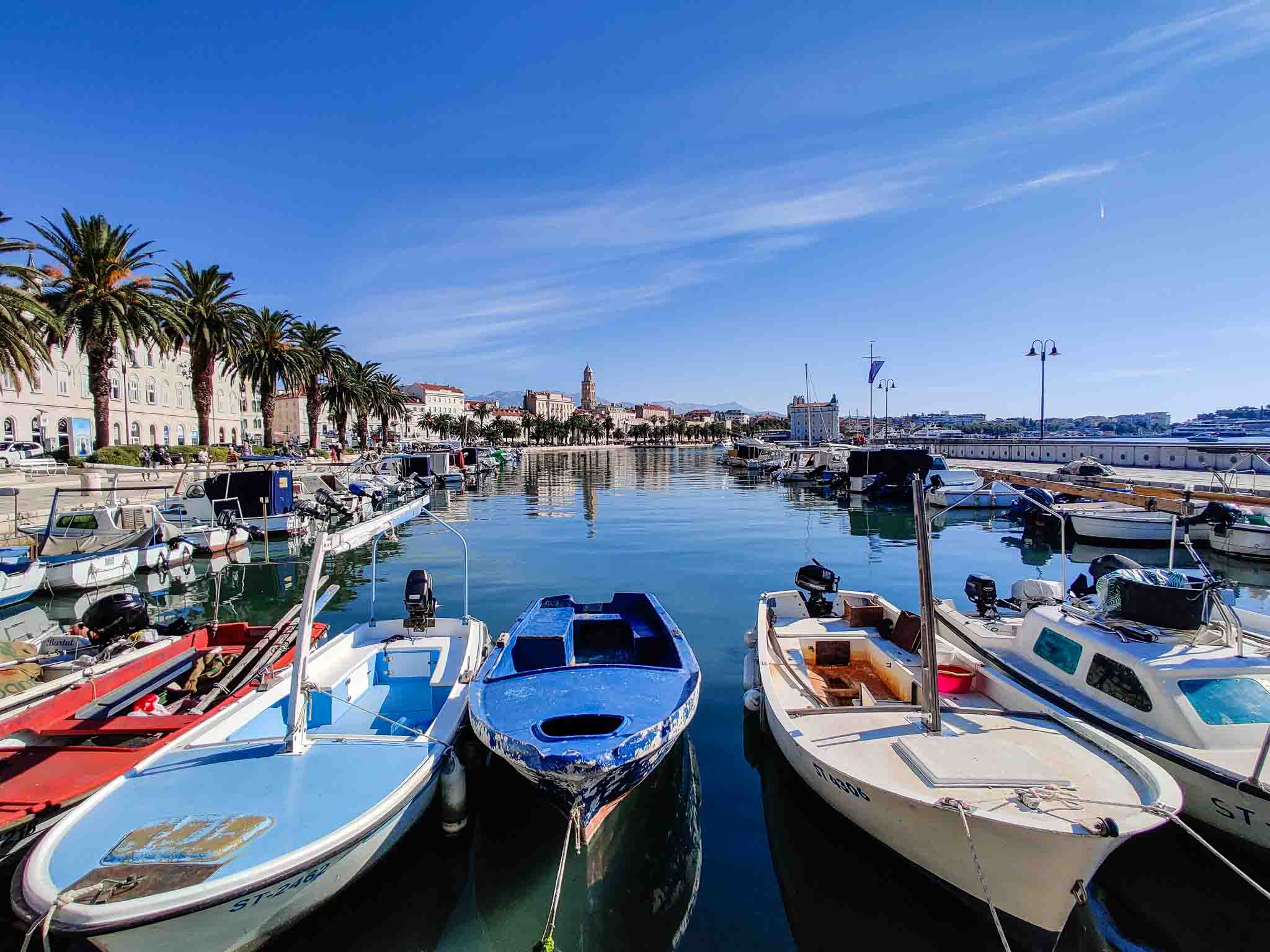 Split Promenade with boats