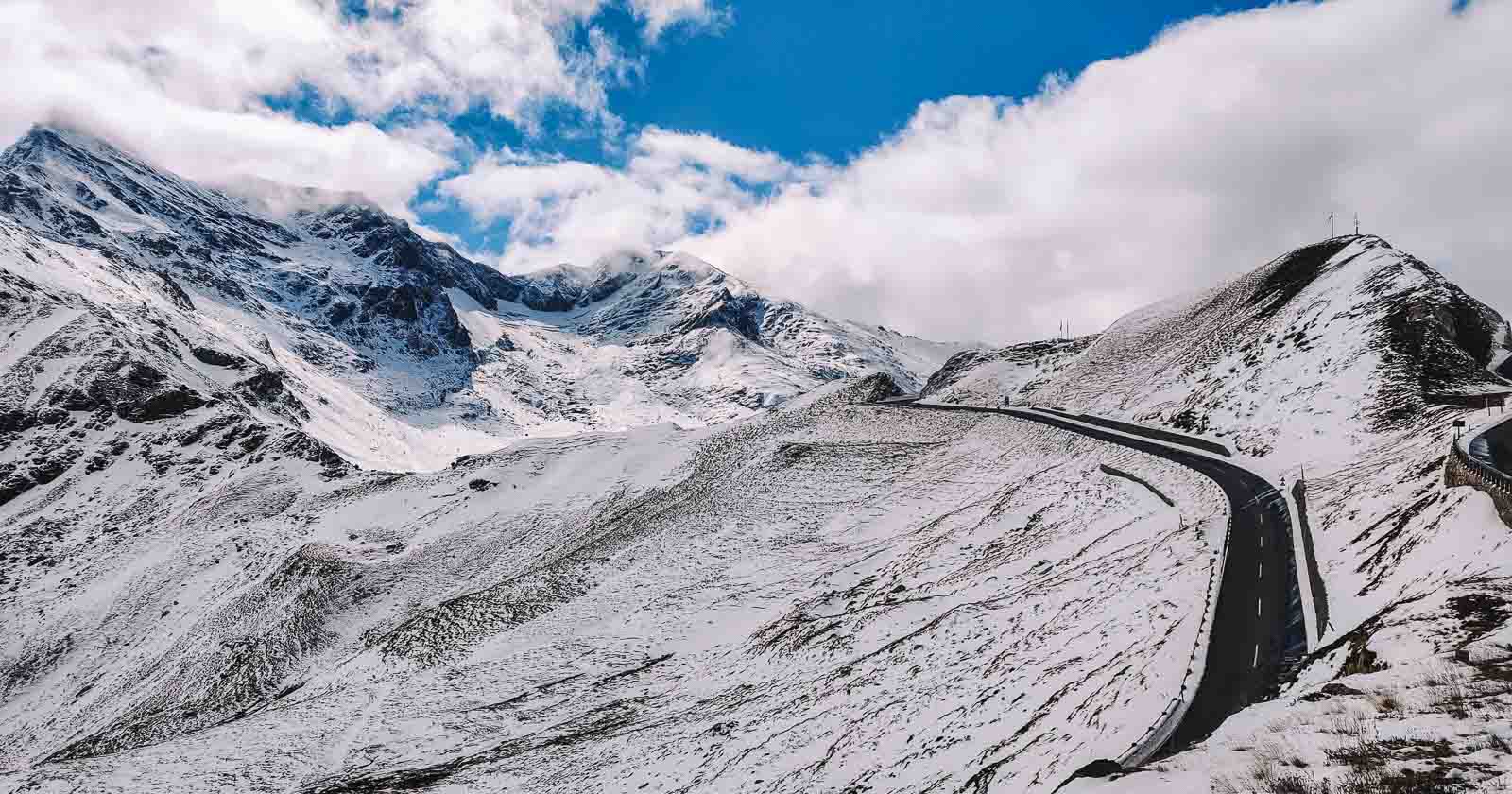 Mountains in snow