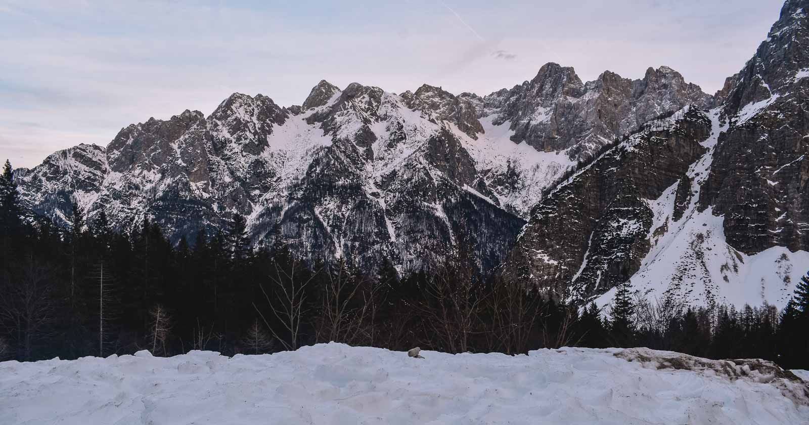 Mountains with snow