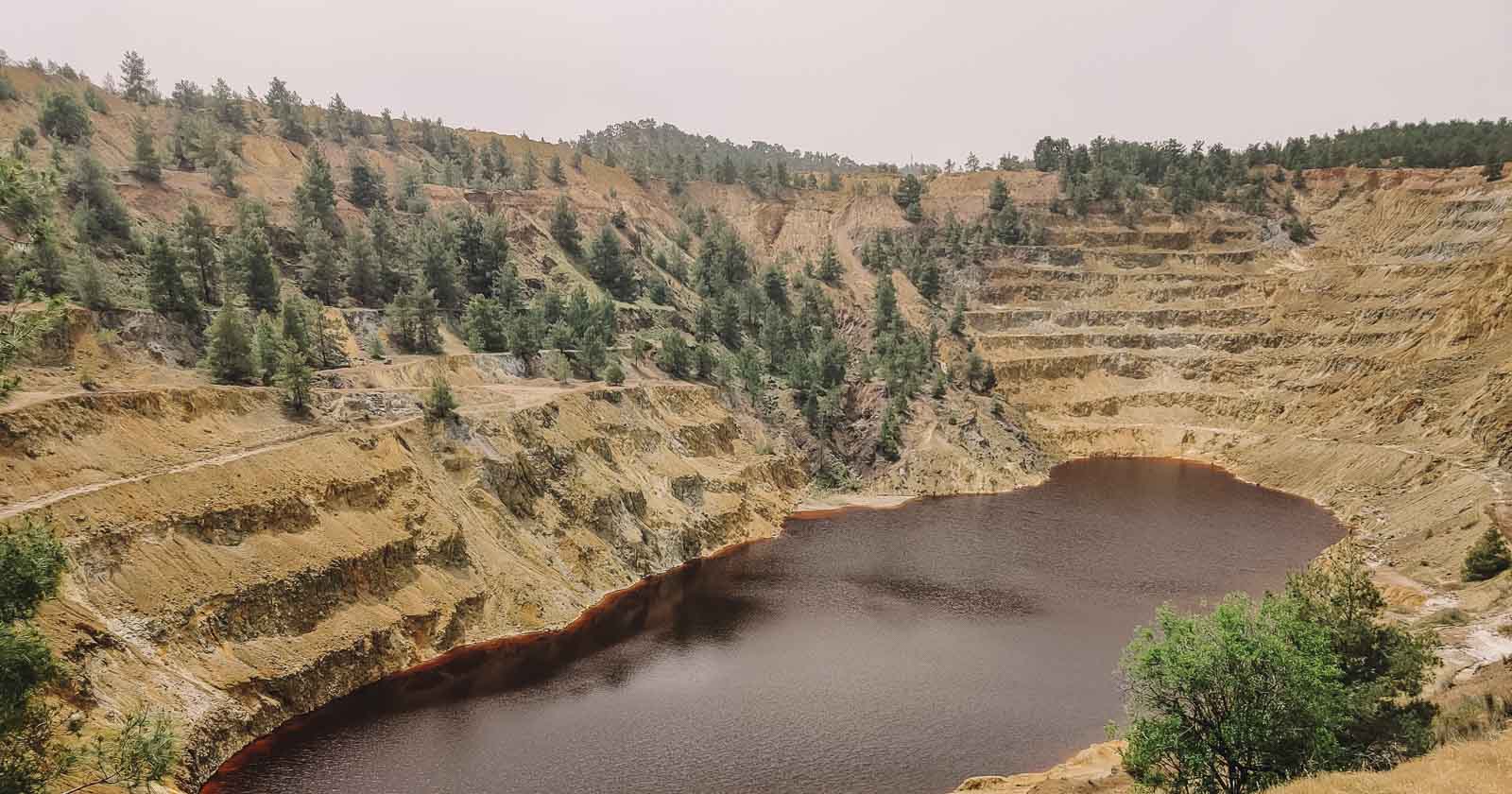 Blood Lake in Cyprus