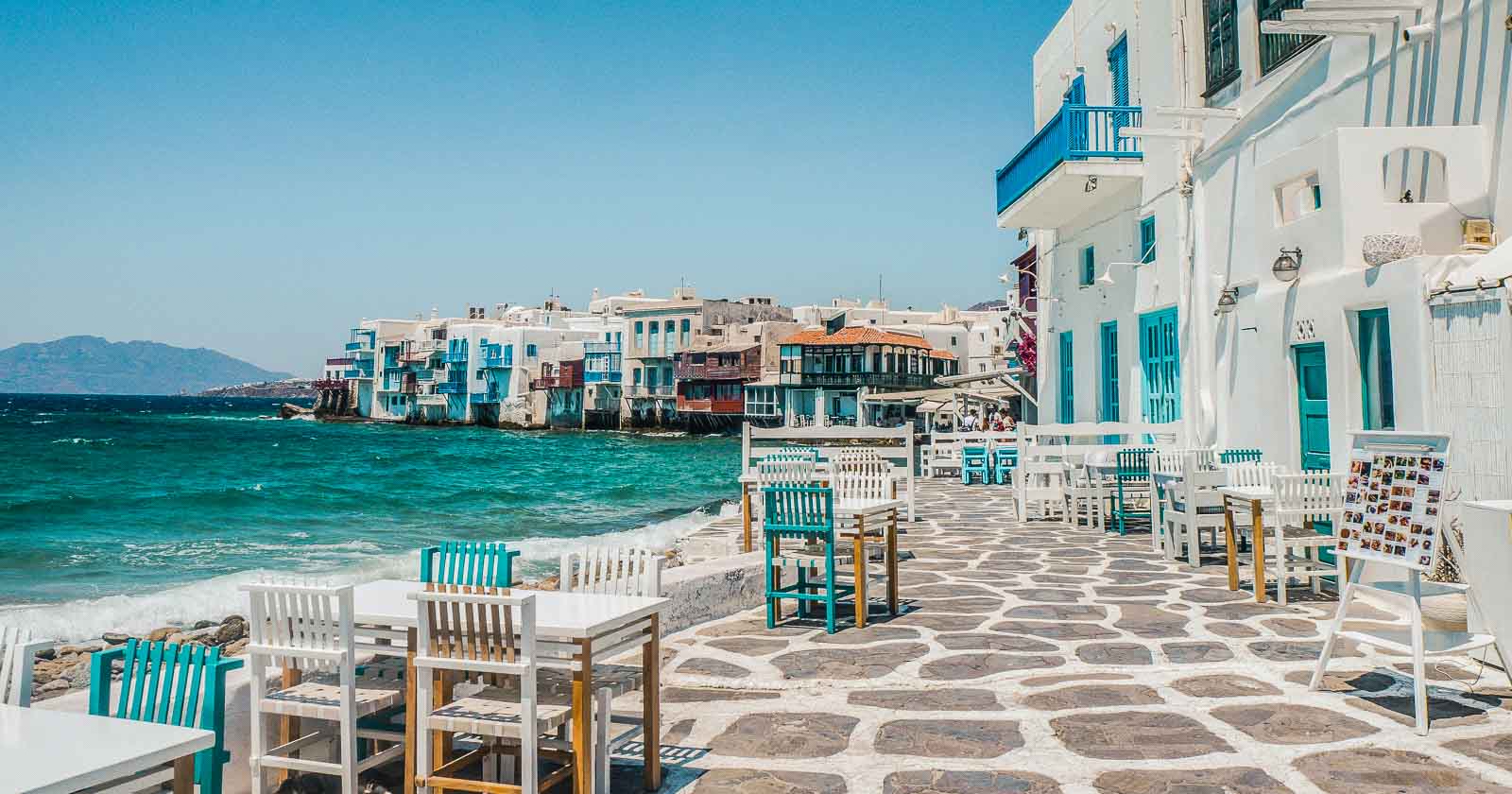 Seafront restaurant in Greece